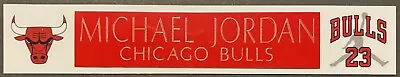 Michael Jordan  Chicago Bulls  Nameplate • $6