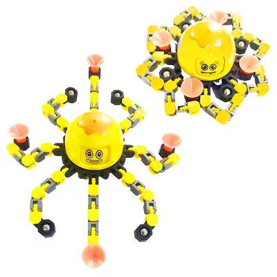 Deformable Fingertip Spin Fidget Spinner Transformable Robot Gyro Toys UK • £3.79