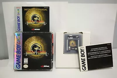 100% AUTHENTIC! Mortal Kombat 4 Complete CIB Box Manual Nintendo GameBoy Color • $49.99