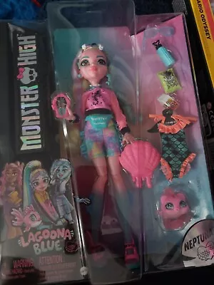 Monster High Doll Lagoona Blue With Accessories HHK55 • $24.89