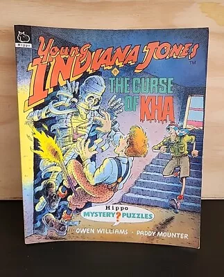 Young Indiana Jones In The Curse Of Kha: Hippo Mystery Puzzles 1993 1st Ed PB • $24.95