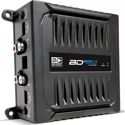 AUTHENTIC Banda BD800.4 800 Rms 4 CH Full Range Car - Motorcycle Amplifier • $119.95