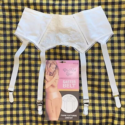 Vintage 60’s 70’s New In Package Garter Belt Suspender Metal Clip Ivory Sz 22 • $10