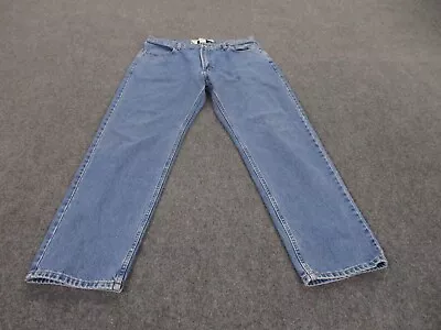 Harley Davidson Jeans Adult 36 X 32 Blue Denim Straight Biker Work Retro Mens • $19.95