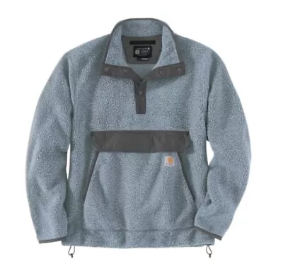 Carhartt Snap Front Jacket Pullover Deep Pile Fleece Anorak 104991 HD4 Men’s XL • $49.99