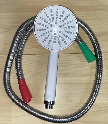 Mira Sport  Shower Head Handset 11cm White 4 Spray Plus 1.25m Hose NOT AIRBOOST • £38