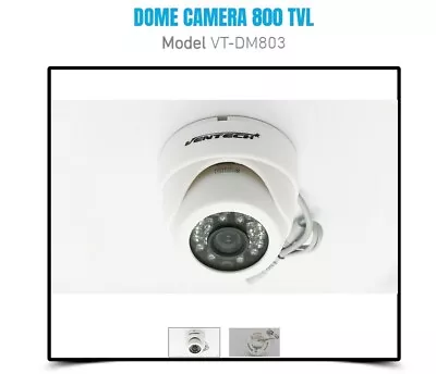 Ventech DOME CAMERA 800 TVL Model VT-DM803 • $14.99