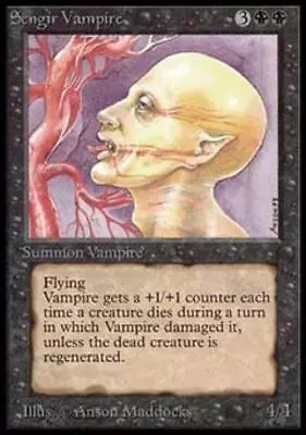 MTG Sengir Vampire Light Play Normal Beta • $190.99