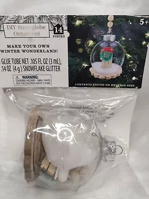 DIY Snowglobe Ornament Make Your Own Winter Wonderland • $4.75