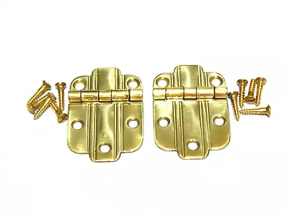 Hoosier Cabinet Hinge Art Deco Wilson Napanee Sellers Pair Brass • $20.89