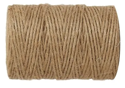£1.99 • Buy 10m-900m 3 Ply Natural Brown Soft Jute Twine Sisal String Rustic Shabby Cord