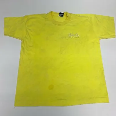 Vintage CAPE COD Massachusetts T Shirt Men's Large Short Sleeve Yellow 90s • $17.99