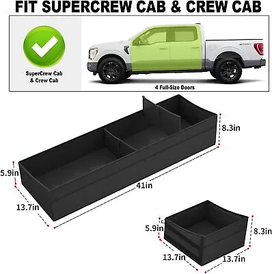 Underseat Storage Box For Ford F-150 F-250/F-350/F-450/F-550 2015-2024 Truck Cab • $46.99