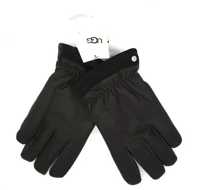 Ugg Mens Faux Fur Lined Captain Pieced Genuine  Leather Glove Warm NWT $95 • $33.94