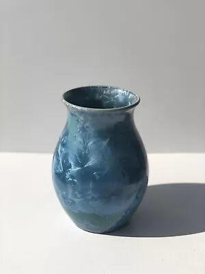 Rod Page Crystalline Pottery Vase Jade Blue NSW Australia Artisan Large  • $74.95