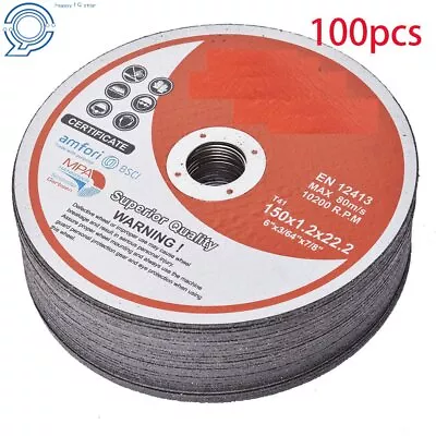 Metal & Stainless Steel Cutting Discs 6  X 0.045  X 7/8  Cut-off Wheel 100 Pack • $56.99