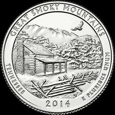 $2.49 • Buy 2014 P Great Smoky Mountains National Park Quarter Tennessee  BU  ATB 