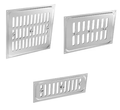 Adjustable Air Vent Cover Hit & Miss Airflow Aluminium Internal External Walls • £6.95