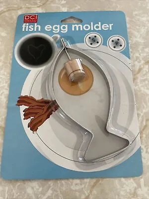 £3.83 • Buy New Fun Fish Shaped Metal 4  Silvertone Egg Molder Cookie Cutter Art Mold Maker