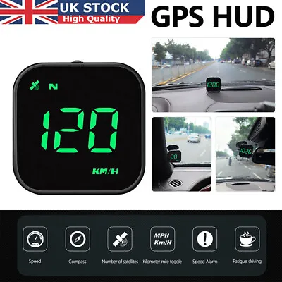 £17.99 • Buy Digital GPS HUD Speedometer Car Head Up Display MPH KMH Compass Overspeed Alarm