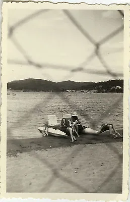 Antique Photo - Vintage Snapshot - Sea Pedal Agay Grille - Sea Pedal Boat 1951 • $10.82