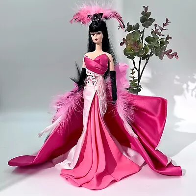 Flamingo Birds Of Beauty 1998 GOWN (altered) TRAIN HEADPIECE + For Barbie Doll • $55