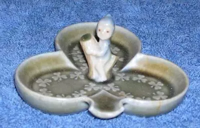 WADE CERAMICS -  Baby Pixie On Shamrock Leaf Dish Made In Ireland • $16