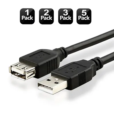 $27.54 • Buy AU 1M 2M 3M 5M 10M Extreme Long Fast USB 2.0 Male - Female Extension Cable Lot