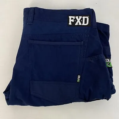 FXD Mens Duratech Cargo Heavyweight Workwear Cotton Carpenter Shorts Size 38 VGC • $45.95