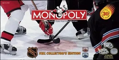 Monopoly - NHL Collector's Ed/Collectible Pewter Tokens/USAOPOLY NHL Hockey Game • $95.95