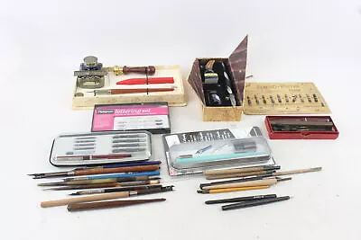 Dipping Nibs/Calligraphy Pens W/ Assorted Nibs Inc Sets Boxed Vintage  X25 • £0.99