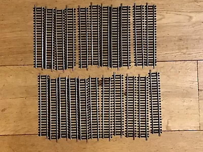 Job Lot 22 Pieces Of Hornby  Steel Track R600 For 00 Railways. • £20