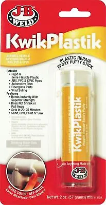 JB KwikPlastik High Strength Plastic Epoxy TapeAdhesive Repair Plastic Car Parts • $29.90