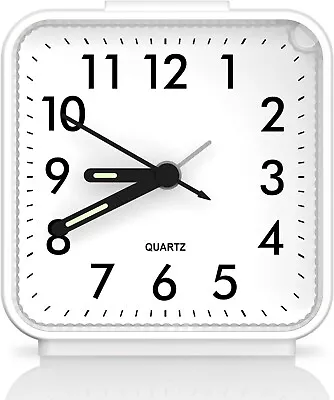 ORIA Silent Alarm Clock Small Analog Quartz Clock Battery Operated Desk Clock  • $23.25