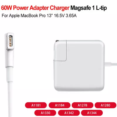 60W L-tip Magsafe 1 AC Power Adapter Charger For Apple Macbook Pro 11  13  A1184 • $10.49