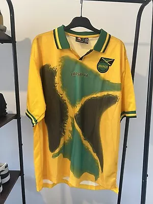 Rare Original Jamaica 2002 / 2004 Home Football Shirt Uhlsport Size XL • £74.99