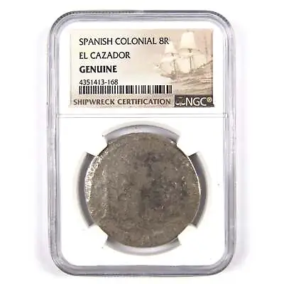 El Cazador Mexico 8 Reales NGC Silver Coin Shipwreck SKU:CPC2994 • $199.99