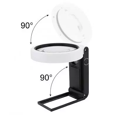 Magnifying Glass With Light And Stand 25X 5X Handheld Standing LED Illuminated • £8.50