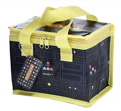 Pac Man Gaming Lunch Box Bag Childrens Kids Boys Girls Ladies Mens • £3.59