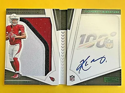 2019 Playbook Green Kyler Murray Jumbo 3 Color Patch Autograph RC Booklet #13/25 • $878.78