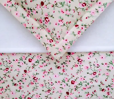 Dolls Pram Cot Bedding Set - Pretty Vintage Floral Pinks  BABY ANNABELL • £6.69