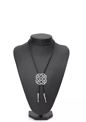 G35 Celtic Knot   Necklace Western Cowboy Necktie Bola Bolo Tie A15 Unisex • £12.99