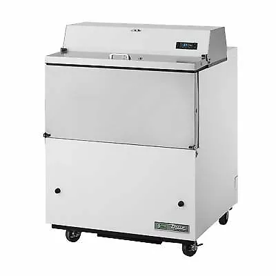 True TMC-34-HC 34  Mobile Milk Cooler With White And Stainless Steel Exterior • $3497.10