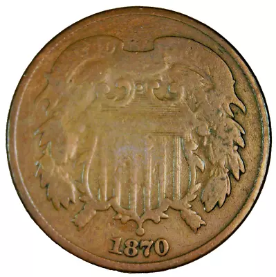 1870 Two Cent Piece  71002 • $5.50