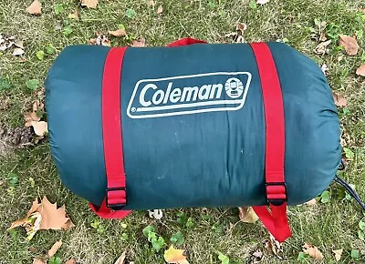 Coleman Katmai Mummy Hood Sleeping Bag 33”x88” Down To 20 F Cotton Coletherm • $27.50