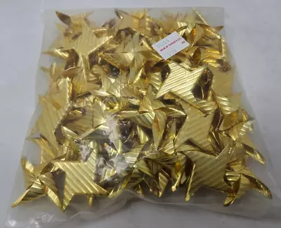 100 Pcs Gold Tone Metal Origami Chinese Ninja Star Jewelry Findings Craft Charms • $44.99