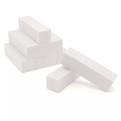 10pc Nail Buffer Blocks 4 Way Buffers White 4 Sided Sanding Block 120/120/120 • $9.49