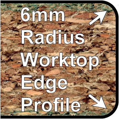 £14.88 • Buy 6mm Q6 Radius Worktop & Breakfast Bar Joining Strips Trims & End Caps UK Quality