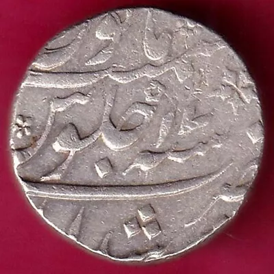 Mughals Mohd.shah Ry 17 Murshidabad  Mint One Rupee Silver Coin#Z82 • $21