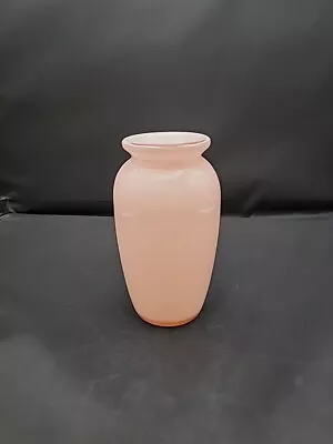 Laslo For Mikasa Pink Cased Art Glass Bud Vase Made In Japan 5  Tall  • $14.90